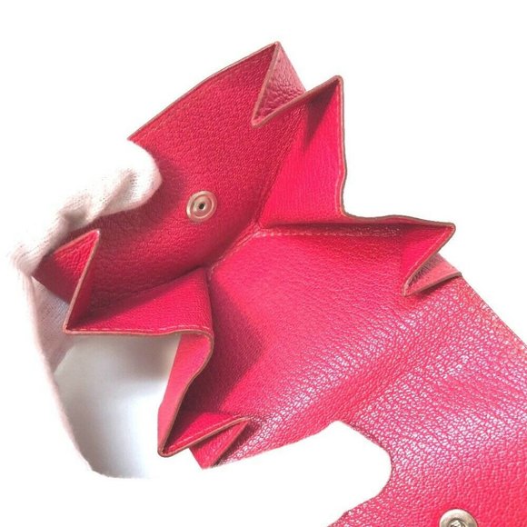 AUTHENTIC HERMES Le-Karan Yuit LE48 Coin Compartment Purse Chevre Pink - Picture 6 of 8